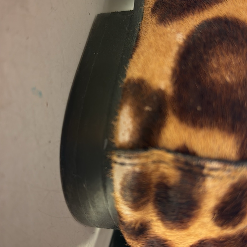 Marc Fisher leopard print calf hair loafers - Picture 4 of 7